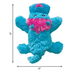 KONG Cozie Bright Medium žaislas šunims su papildomu medžiagos sluoksniu ilgesniam tarnavimui, minkštas pliušas — 4 nuotrauka