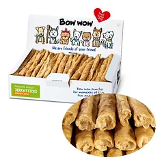 BOW WOW Jerky snack skanėstai šunims lazdelės su paukštiena ir juka, 50 vnt