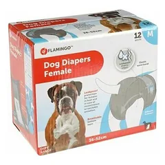 Flamingo DIAPER FEMALE DIPY BLACK M 36-52cm 12pcs.