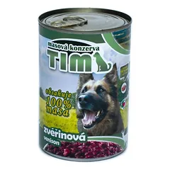 Timas šuo Zvěřinová, konservuoti 400 g