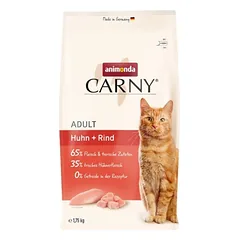 ANIMONDA Cat Carny Adult sausas kačių maistas su vištiena ir jautiena, 1,75 kg
