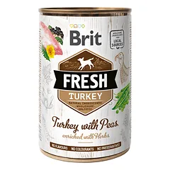 Brit Fresh Turkey & Peas konservai šunims