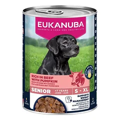 EUKANUBA Life Care Senior Rich in Beef 400 g paštetas vyresniems šunims, turintis jautienos ir moliūgo nuotrauka