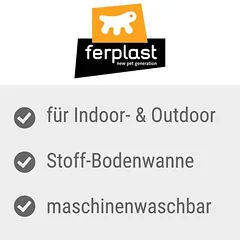 Ferplast narvas smulkiems gyvūnams Hub 04, L 140,5 x B 140,5 x H 59,5 cm — 2 nuotrauka