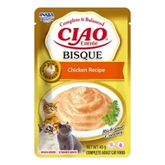 Ciao Entree Bisque vištienos konservai katėms, 40 g