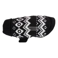 Wolters Norweger Pullover schwarz/weiß