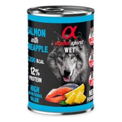 Alpha Spirit Salmon konservai su lašiša ir ananasais šunims
