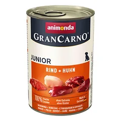 ANIMONDA GranCarno Junior Jautienos ir vištienos rinkinys, 24 x 400 g