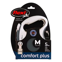 FLEXI pavadėlis šuniui Comfort Plus M juostinis 5m, antracitas — 2 nuotrauka
