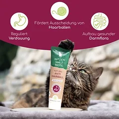 Wolfsbacher Natur Anti-Hairball pasta katėms, 100 g — 2 nuotrauka