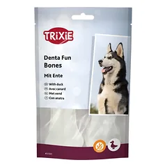 Trixie Denta Fun skanėstai šunims, kramtomi antienos kauliukai 70 g