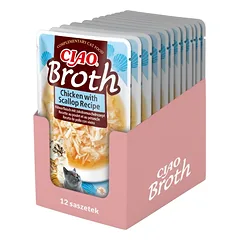INABA CIAO sultinys Vištienos ir šukučių sultinys katėms 12x40g