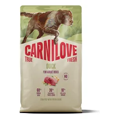 Carnilove True Fresh sausas pašaras suaugusiems visų veislių šunims su antiena 4 kg parduotuvėje petreon.lt