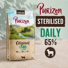 Purizon Cat Adult Sterilized Lamm mit Fisch - Original Daily 65%