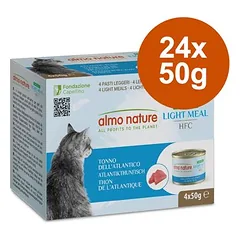 Almo Nature HFC Natural Light drėgnas maistas katėms, ekonominė pakuotė 24 x 50 g
