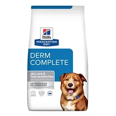 Hill's Prescription Diet Derm Complete su ryžiais ir kiaušiniais, sausas maistas šunims, > 10 kg — 2 nuotrauka