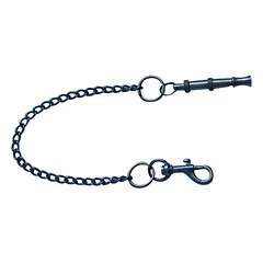 Švilpukas metalinis su grandine ir karabine 6 cm