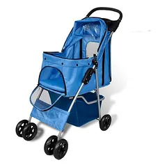 Prolenta Premium vežimėlis augintiniams Jenni, 37 x 80 x 99, raudona, poliesteris: 100 % — 2 nuotrauka