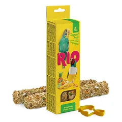 RIO lauželis su tropiniais vaisiais smulkiesiems papūgėlėms ir egzotiniams paukščiams, 2×40 g