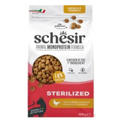 Schesir Monoprotein sausas pašaras su vištiena sterilizuotoms katėms