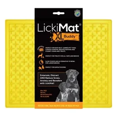 Laižymo kilimėlis LickiMat Dog Buddy XL, geltonas