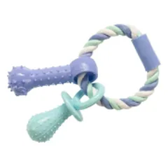Gimdog Cotton Dent + Rope Ring W/Tpr 15cm žaislas šuniui