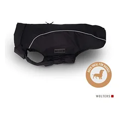 Wolters Regenjacke Easy Rain für Dackel schwarz/schwarz