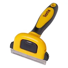 lionto Unterfellbürste für Katzen mit 6,6 cm Edelstahlklinge