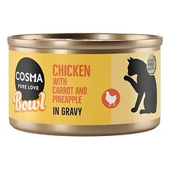 Cosma Bowl drėgnas maistas katėms, ekonominė pakuotė 12 x 80 g — 5 nuotrauka