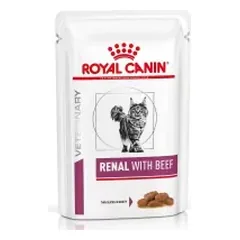 ROYAL CANIN Cat Veterinary Diet RENAL BEEF konservai katėms