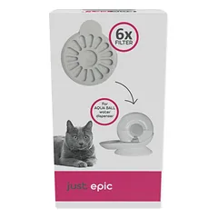 Plaček Cat Epic Pet anglies filtrai Aqua Ball girdyklai katėms, 6 vnt. — 4 nuotrauka