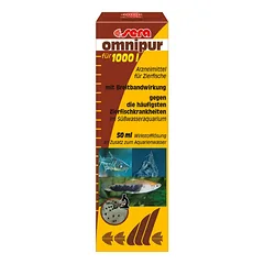 Omnipur 50ml plataus spektro priemonė prieš žuvų ligas