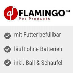 Flamingo interaktyvus žaislas šunims Fetch & Treat, įsk. teniso kamuolys — 2 nuotrauka