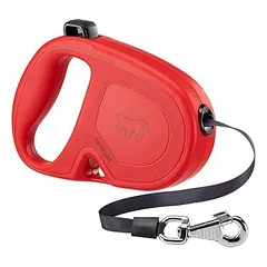 Ferplast ištraukiamas pavadėlis su elastinga juosta FLIPPY ONE TAPE, L raudona — 2 nuotrauka