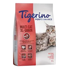 Tigerino Performance Multi Cat XL-Grain Katzenstreu – Babypuderduft