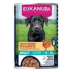 Eukanuba konservuotas maistas šunims su kalakutiena ir morkomis 400 g