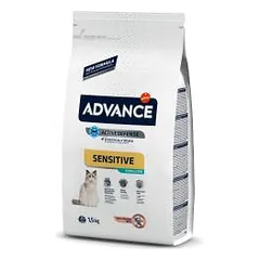 Advance Sterilized Sensitive sausas maistas sterilizuotoms katėms, kurių jautrus žarnynas, 1.5 kg