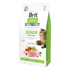 Brit Care Senior Weight Control sausas maistas katėms