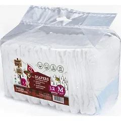 BARRY KING sauskelnės kalėms, M, 32 - 48 cm, 12vnt. — 1 nuotrauka