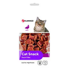 Flamingo Duck Fillet Bites skanėstai katėms su anties fileja, hipoalerginiai, be cukraus, 50 g