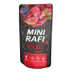 RAFI Mini jautienos drėgnas maistas mažų veislių šunims 150 g nuotrauka
