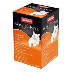 animonda vom Feinsten Adult mišrus rinkinys 6 x 100 g, drėgnas maistas katėms, 100 - 199 g — 2 nuotrauka