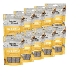 DOLINA NOTECI Smart Chews Calm & Relax 10x100g streso mažinimo parama, džiovinti skanėstai šunims