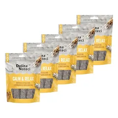 DOLINA NOTECI Smart Chews Calm & Relax 5x100g streso mažinimo parama, džiovinti skanėstai šunims