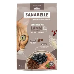 SANABELLE Sensitive Lamb 8 kg jautrų virškinimo traktą turinčioms katėms