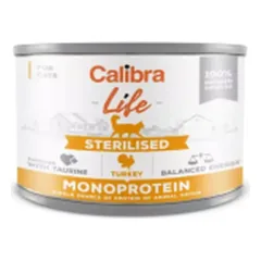 Calibra Life Cat Sterilised Turkey drėgnas maistas sterilizuotoms katėms, 200 g