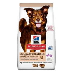 Hill’s Science Plan Culinary Creations sausas maistas suaugusiems, vidutinių veislių šunims 2.5 kg