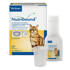 VIRBAC Nutribound Geriamasis tirpalas sveikstančioms katėms 3x150 ml - nauja versija