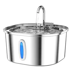 LovuPet Katzenbrunnen – 3,2-Liter-Edelstahlbrunnen
