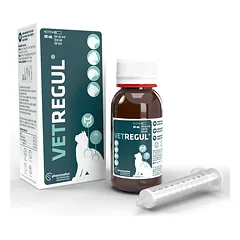 Vet Regul 50 ml šunims, katėms, šeškams ir graužikams.